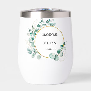 Elegant Gold Greenery Eucalyptus Personalised