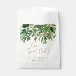 Elegant Gold Greenery Tropical Modern Graduation Favour Bags