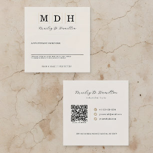 Elegant Gold Hair Stylist Appointment Card