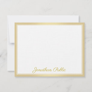 Elegant Gold Hand Script Text Template Luxurious