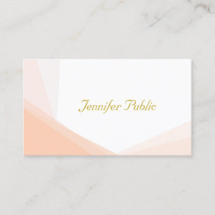 Elegant Gold Handwritten Name Professional Modern Business Card