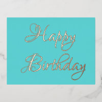Elegant Gold Happy Birthday  