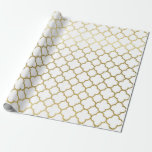 Elegant Gold Hexagon Abstract Pattern Wedding Wrap Wrapping Paper<br><div class="desc">Wedding gift-giving in a faux gold hexagon abstract pattern makes an awesome presentation.  Ideal for newlyweds,  bridal showers,  wedding showers,  new homes,  engagement showers,  and more.</div>