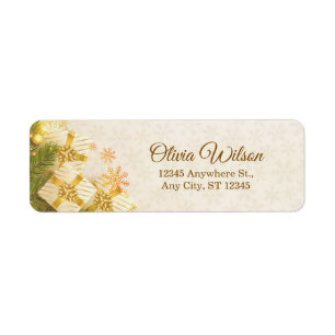 Elegant Gold Holiday Gifts Christmas Return