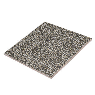 Elegant gold leopard animal print pattern tile