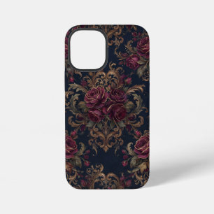Elegant Gold Line Art Tropical Botanical iPhone 12 Mini Case