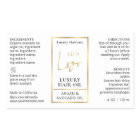 Elegant Gold Logo 4 OZ Cosmetic Bottle Label