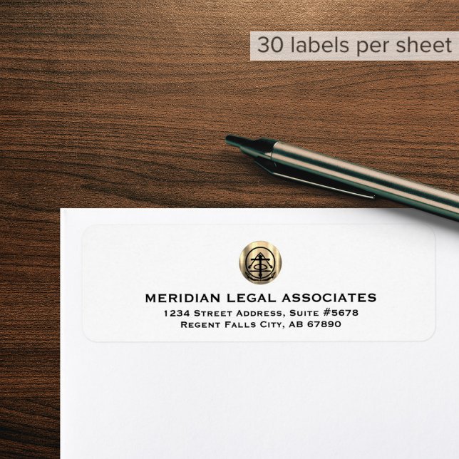 Elegant Gold Logo Return Label (Creator Uploaded)