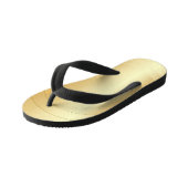 Elegant Gold Look Glamourous Modern Template Kid's Jandals (Angled)