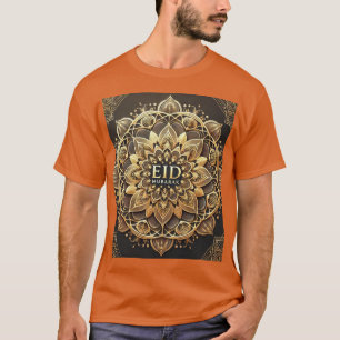 Elegant Gold Mandala Eid Mubarak T-Shirt