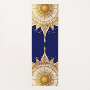 Elegant Gold Mandala Sun Yoga Mat