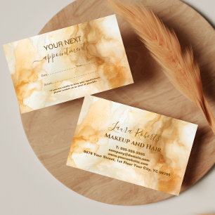 Elegant Gold Marble Professional Appointment Card