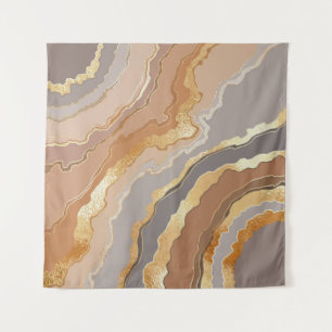 Elegant Gold Marble: Stylised Background. Tapestry