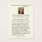 Elegant Gold Marian Cross  Funeral Prayer Card