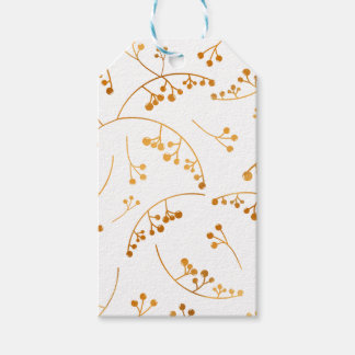 Elegant gold metallic effect berries Gift Tag