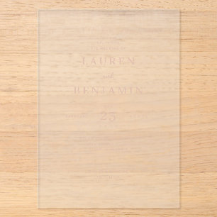 Elegant Gold Minimalist Wedding Invitation