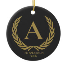 Elegant gold monogram