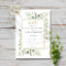 Elegant Gold Monogram Greenery Couples Shower