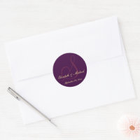 Elegant Gold Name Monogram Wedding Save The Date