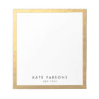 Elegant Gold Notepad