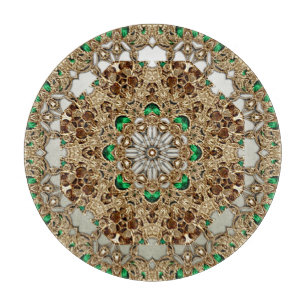 Elegant Gold Ornate Cutting Board