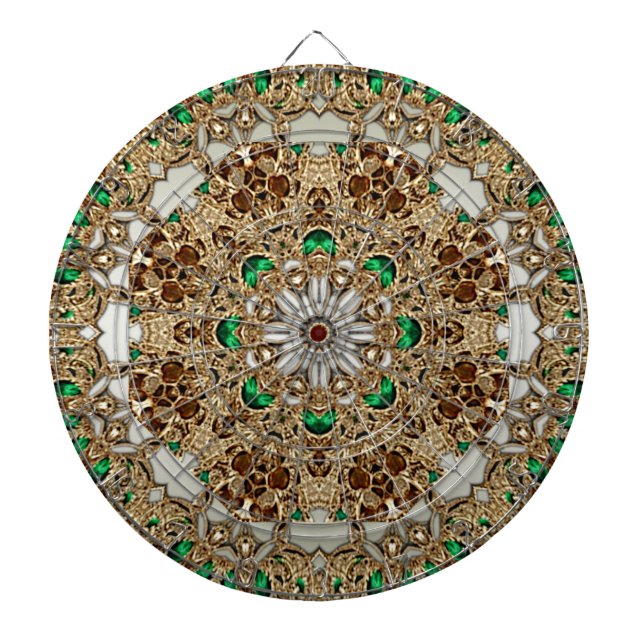 Elegant Gold Ornate Dartboard (Front)
