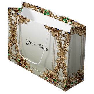 Elegant Gold Ornate Gift Bag