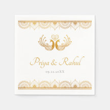Elegant Gold Pattern Indian Wedding