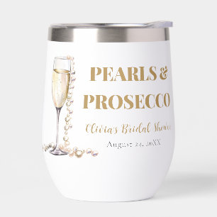 Elegant Gold Pearls and Prosecco Bridal Shower