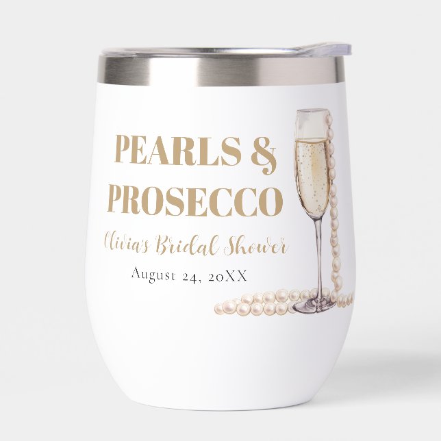 Elegant Gold Pearls and Prosecco Bridal Shower (Left)