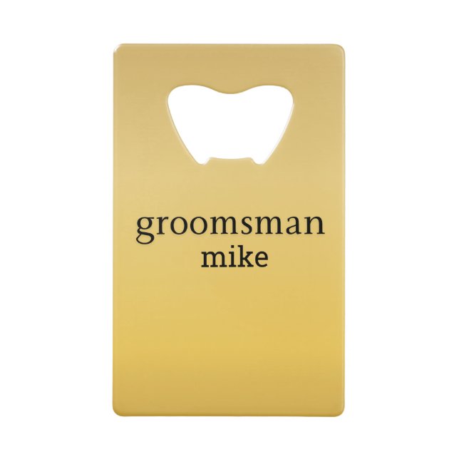 Elegant Gold Personalised Groomsmen (Front)
