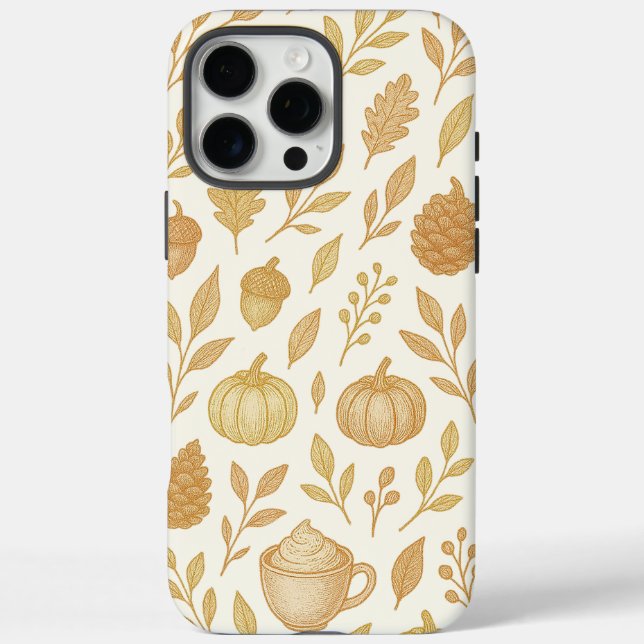 Elegant Gold Phone Cover For Fall (Back)