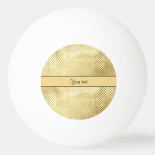 Elegant Gold Ping Pong Ball