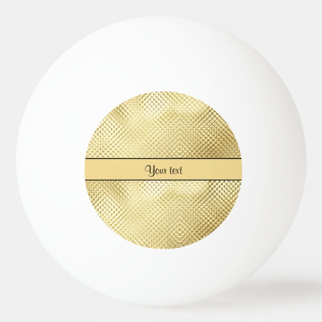 Elegant Gold Ping Pong Ball (Front)
