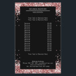 Elegant Gold Pink both sides Flyer<br><div class="desc">An elegant and refined design with a digital image made of silver-lilac glass. Note: The production process does not use a real film,  only the colour is printed thoroughly. Add your data,  logo,  company details and pictures in minutes.</div>