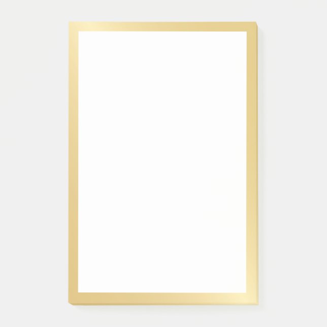 Elegant Gold Post-it Notes (Front)