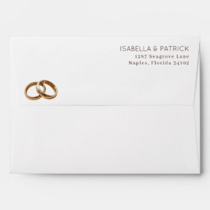Elegant Gold Rings Envelope