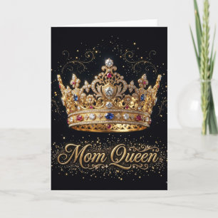 Elegant Gold Rose Mother's Day Luxury Card