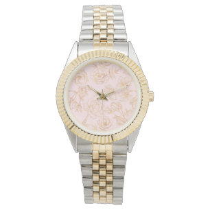 Elegant Gold Rose Watch