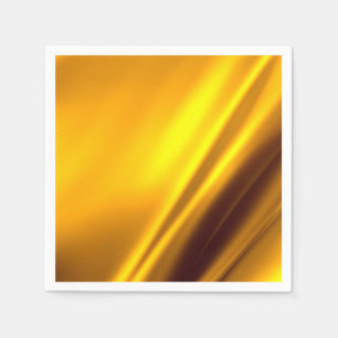 Elegant Gold Satin Faux Texture Look Napkin