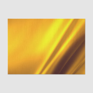 Elegant Gold Satin Faux Texture Look Tissue Paper