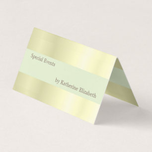 Elegant Gold Satin Look Minimalist Professional Business Card