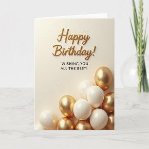 Elegant Gold Script Card