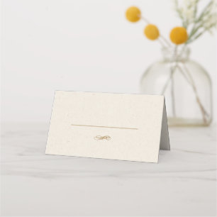 Elegant Gold Script Wedding Place Card