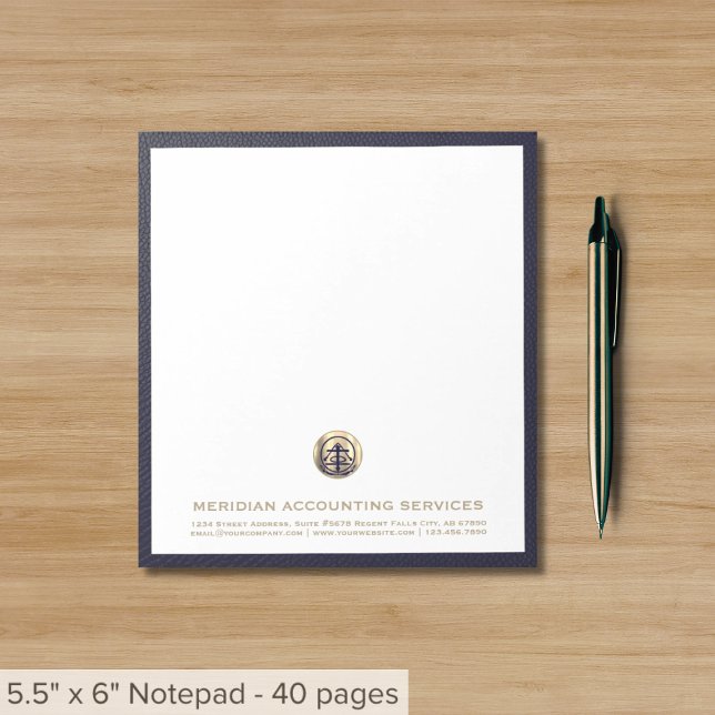 Elegant Gold Seal Accounting Notepad (Creator Uploaded)