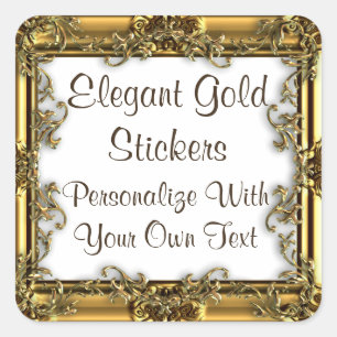 Elegant Gold Seals And Stickers