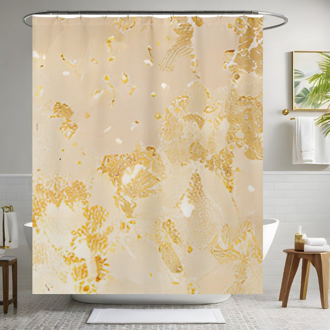 Elegant Gold Sequin Shower Curtain (Creator Uploaded)
