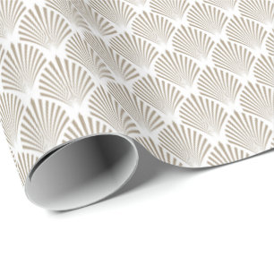 Elegant Gold Shell Pattern Wrapping Paper