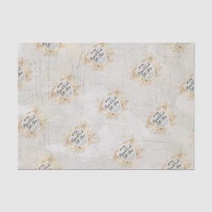 Elegant Gold Shield Company Corporate Branding  Tissue Paper