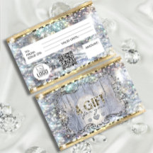 Elegant Gold Silver Holograph Unique Glitter